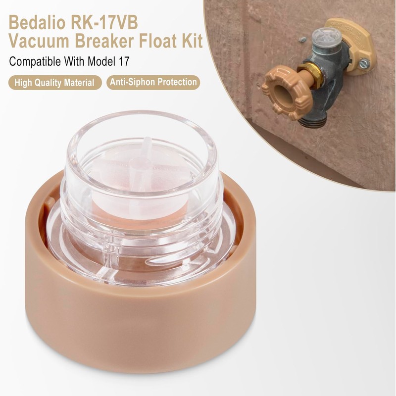 Bedalio RK-17VB Vacuum Breaker Float Kit, Anti-Siphon Wall Faucet Repair