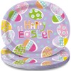Unique Large Oval Easter Paper Plates - 8 Pack
