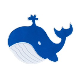 WENKO Non-Slip Stickers Whale Set of 5 - Set of 5, Plastic, 10.2 x 11.5 cm, Dark Blue