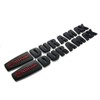 2X Allison Duramax Emblem Badge Matte Black/Red 3D Raised Strong