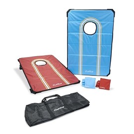 EastPoint 2’x3’ Portable Cornhole Set - Foldable Lightweight Bean Bag Toss Boards with 8 Bean Bags and Carry Bag