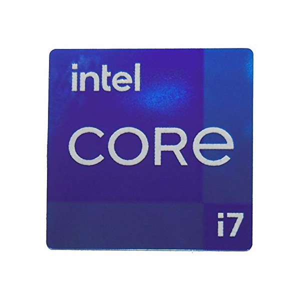 Intel Core i7 Sticker 14 x 14mm / 9/16" x