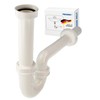 tecuro Odour Trap Drain Fitting Siphon 1 1/4 Inch x