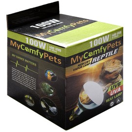 UVB Light and UVA 2-in-1 Reptile Bulb 100W for Bearded Dragons and All Reptiles (400 UVB)