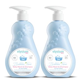 ELYSIUM ECO WORLD Organic Baby Shampoo and Body Wash for Newborn Baby Bath Tear Free, Vegan,Non Toxic Natural Hypoallergenic with Aloe Vera & Vitamin B5 13.5 Fl oz