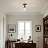 Pathson Glass Flush Mounted Ceiling Light, Vintage Farmhouse Ceiling Lamp