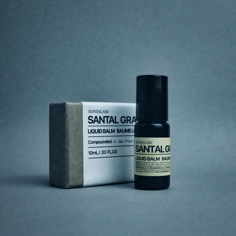 sesneslabs Santal Grass Roll-On, Perfume, Alcohol Free, Olfactive Marker, Niche