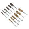 12PCS Bore Brush Copper and Iron 304 Stainless Steel Bristles