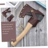 CAXUSD Leather Hatchet Cover for Camping Axes Outdoor Protective Sleeve