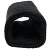 HATAS 359 Knit Pile Wristband, 4.7 inches (12 cm), Black,