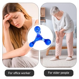 Trigger Point Pusher, Trigger Point Massager, Trigger Massager Reflexology Body Massager, Trigger Point Trigger Points for Back, Neck, Arms and Legs, Massager (Blue)