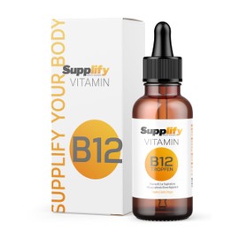 Vitamin B12 Drops (50 ml) - 500 μg High Dose - 2 Active Forms - Alcohol-Free & Vegan - Highly Bioavailable, Laboratory Tested, No Additives Made in Germany - Annual Supply