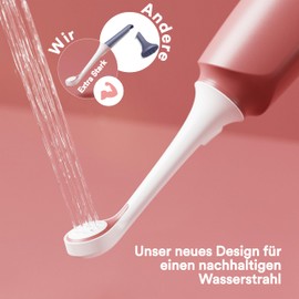 HappyPo HappyPo – Po Dusche mit Aufbewahrungstasche – Optimiertes Design – Portable Bidet - sanft zur Haut – für Damen, Herren und Kinder – für Po und Intimbereich – sanft und sauber – Rot
