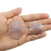JianLing 20pcs Plastic Suction Cup with Ring Transparent Key Ring