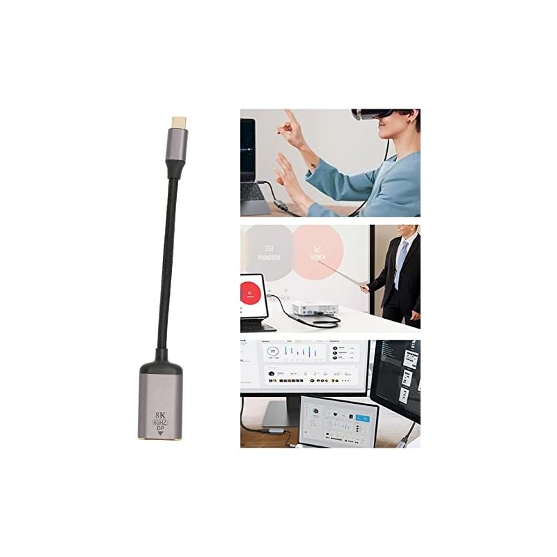 Adaptador USB-C a DisplayPort 4K a 144Hz 8K a 30Hz