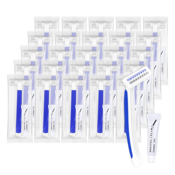 Disposable Razors Individually Wrapped Bulk, Travel Razors Bulk With Shaving
