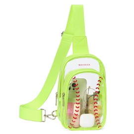 BOSTANTEN Clear Bag for Stadium Events, Baseball Sling Bag, Crossbody Purse for Concerts Sports Game Day