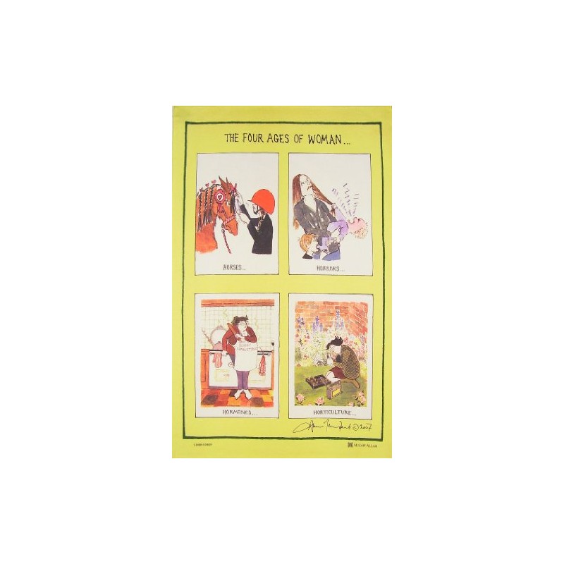 Samuel Lamont The Four Ages of Woman Cotton Tea Towel