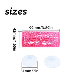 RUIAN Betta Hideout Pink Fish Tank Decor Betta Fish Hideout Betta Hammock for Small Tank，2Pcs