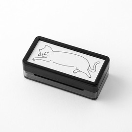 DESIGNPHIL 35504006 Midori Stamp Penetrating Stamp Half Cat Pattern