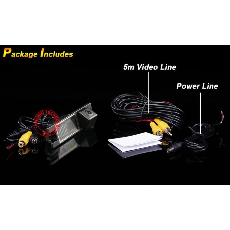 HD Backup Camera for Car, Waterproof Rear-View License Plate Car