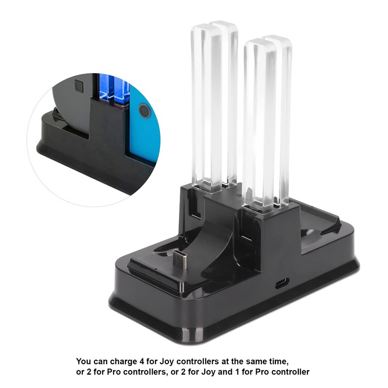 Annadue Ladestation für Pro Controller/Joy Controller für Switch/Switch Lite/Switch OLED