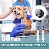 TrelaCo 50 Pack Syringe Without Needle Plastic Syringes with Cap