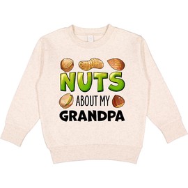 inktastic Nuts About My Grandpa Peanut, Almond, Pistachio Toddler Sweatshirt 5-6 Natural Heather 39f23