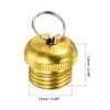 PATIKIL 5pcs 12mm Diameter Fishing Rod End Cup Copper Plated