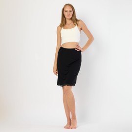 Bellivalini BLV50-176 Women's Comfortable Summer Fashion Underskirt (Black, M)