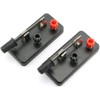 Longdex 2pcs Black Knife Switch Single Pole Single Throw SPST
