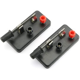 Longdex 2pcs Black Knife Switch Single Pole Single Throw SPST Toggle Switch 7333mm