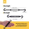 RiaYer 10 Pack Black 304 Stainless Steel M6 Hook and