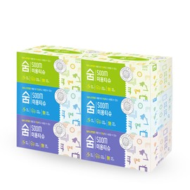 Breathable leg tissue 180 sheets x 6 each / 숨 각티슈 180매x6각