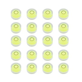 JYK 20pcs Round Bubble Level 12x8.5mm Mini Circular Bullseye Spirit Levels for Leveling Camera Tripod Telescope Workshop Turntable Pictures Frame