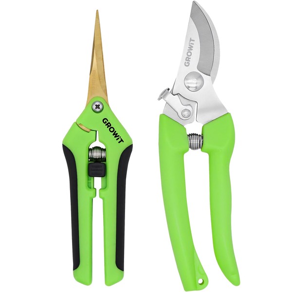 Craft911 Pruning Shears & Gardening Scissors Set - 7" Titanium