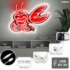 Red Lobster Neon Sign - Retro Crustacean LED Wall Decor
