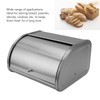 Stainless Steel Bread Box, Bread Box Exquisite Appearance Small Flat