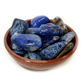 Natural Blue Dumortierite Tumbled Stone Pebbles Polished Gemstone Quartz Crystal Mineral Cabs Sparkling Cabochon Specimen from S. Africa - 5PCS