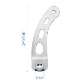 4708 Throttle Return Spring Bracket, Chrome ,Carburetor Throttle Return Spring Bracket - 2 Pack