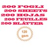 Refills 200 Sheets White Paper 120gsm - 95 x 171mm