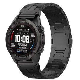 synsing 26 mm Titanium Magnetic Metal Quick Fit Bracelet Compatible with Tactix 8 51 mm/Instinct 3 50 mm/Fenix 8 51 mm/Fenix 7X Pro, 22 mm Bracelet for Tactix 8 47 mm/Descent G2/Fenix 8 47 mm