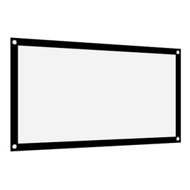 16 9 Thicken Portable Non Crease Soft White Polyester Projector Curtain Projection Screen 50 Inch Projector Screen 40 Curtain Small Pull Down Foldable 60 Hanging Movie 40