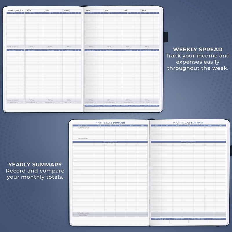 Clever Fox Income & Expense Tracker Large – Accounting &