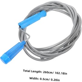 UKCOCO Barrena De Drenaje Espiral Para Desagües Herramienta Para Quitar Pelos Del Fregadero Desatascador Manual De Desagües Serpiente Para Baños y Cocinas