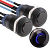 APIELE 12mm Latching Push Button Switch SPST Pre-Wired 150mm High