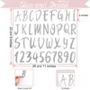 Waynoda Glitter Alphabet Letter Stickers 360 Pieces 10 Sheets Self