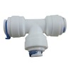 DIGITEN 3/8" 3/8" 1/4" 3-Way Reducing Tee Tube Quick Connect