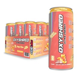 EHPlabs Oxyshred Energético Bebida Pack 12 Lata 335ml Peach Candy                                                                                     