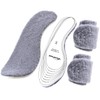 VivoFoot 2 Pairs Warm Premium Natural Wool Insoles for Winter,